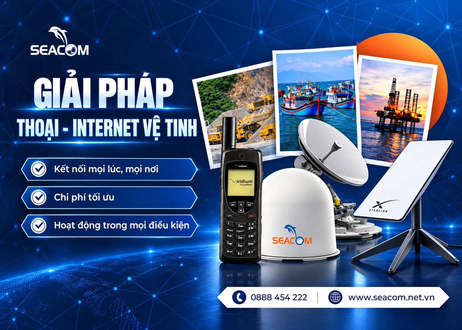 Seacom đồng hành cùng xu hướng kết nối khi Starlink gia nhập thị trường Việt Nam. 