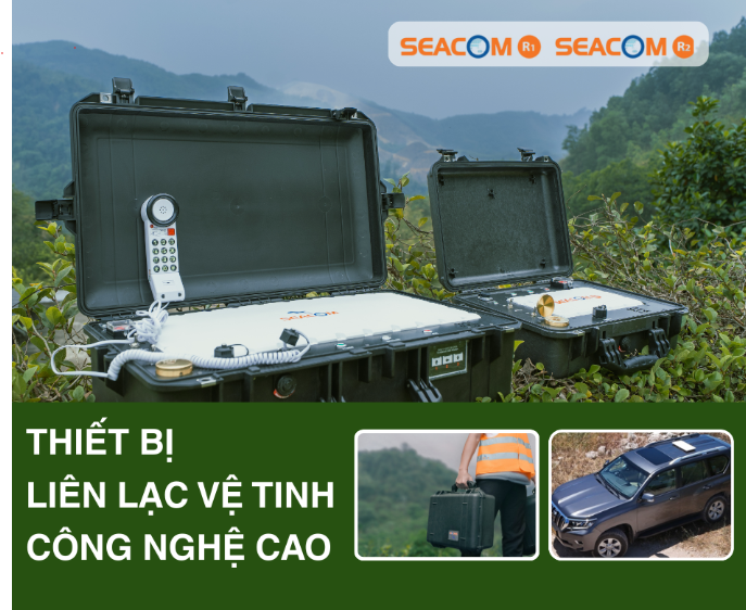 Seacom R được gắn trên xe hoặc xách tay