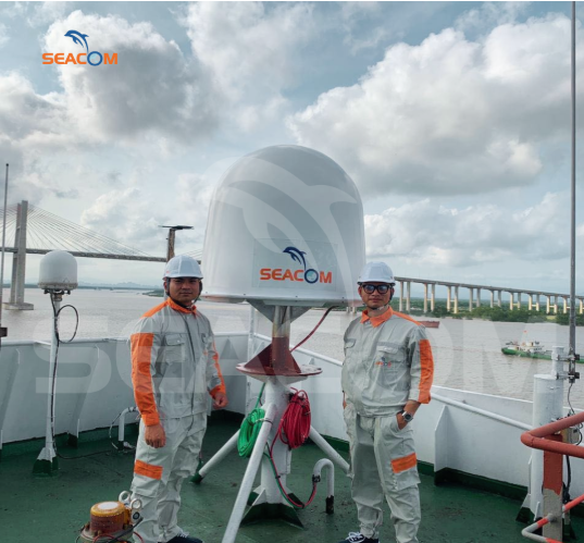 Lắp đặt hệ thống VSAT cho tàu GT Peace