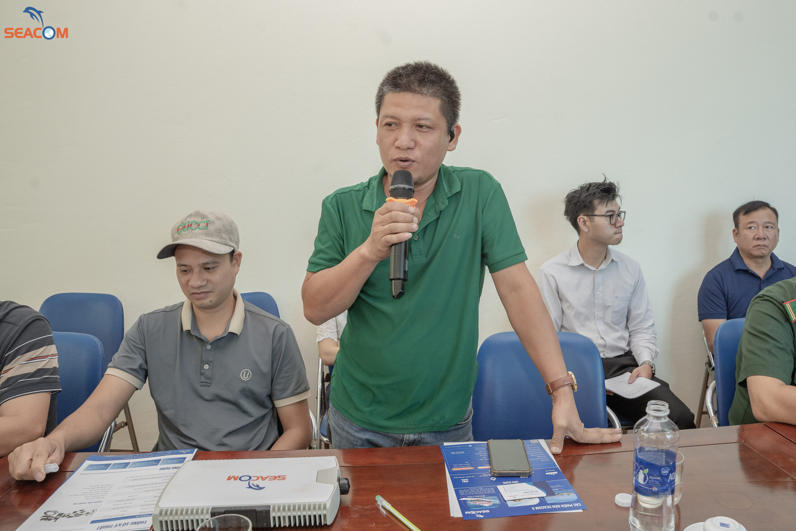 Đại diện đại lý cảng cá Ninh Cơ đưa ra những khó khăn Seacom có thể gặp phải