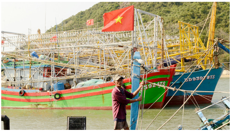 Nhiều tàu cá ở Bình Ðịnh bị mất kết nối hành trình cho nên việc vươn khơi, bám biển gặp khó khăn.